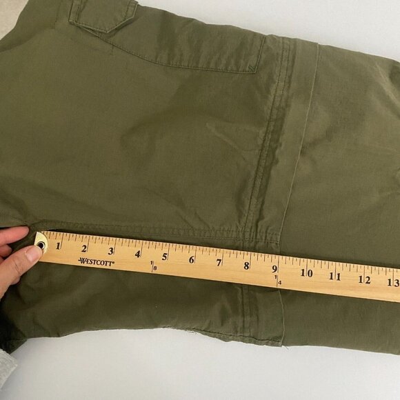 Columbia Pants Mens L x 32 Green Crested Butte Convertible Ripstop Hiking Cargo - Picture 9 of 11